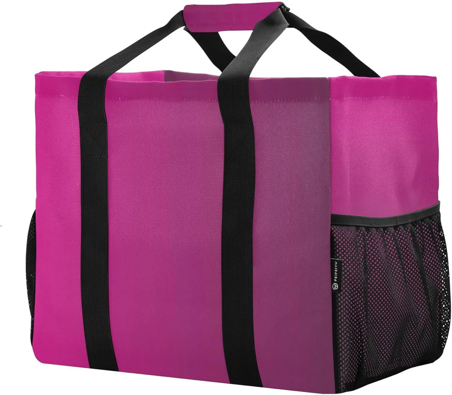 KLL Large Utility Tote Bag with Handles Foldable Sandproof Reusable Grocery Shopping Bags