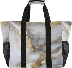 KLL Tote Bag For Beach with Handles Collapsable Waterproof Car Tote