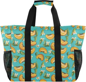 KLL Utility Bags And Totes with Handles Collapsable Waterproof Reusable Grocery Bag