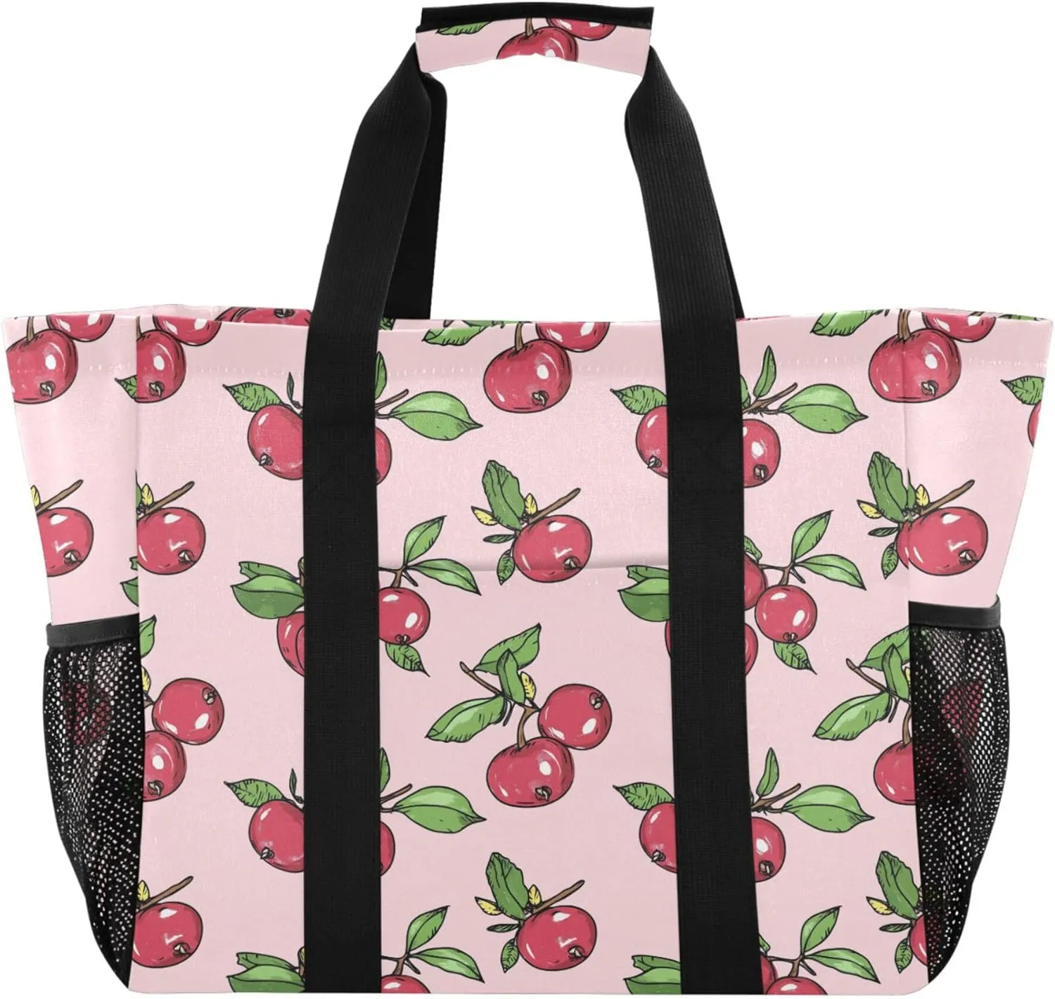 KLL Utility Tote Bag For Women with Handles Collapsable Water Resistant Reusable Grocery Bags