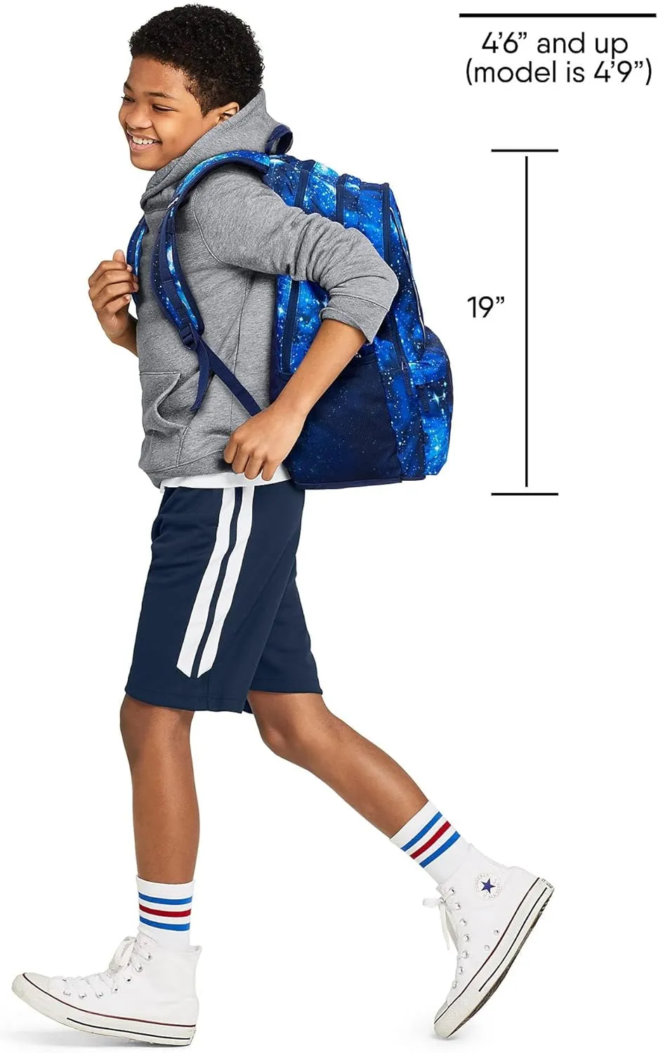 Lands' End Kids' ClassMate Medium Black