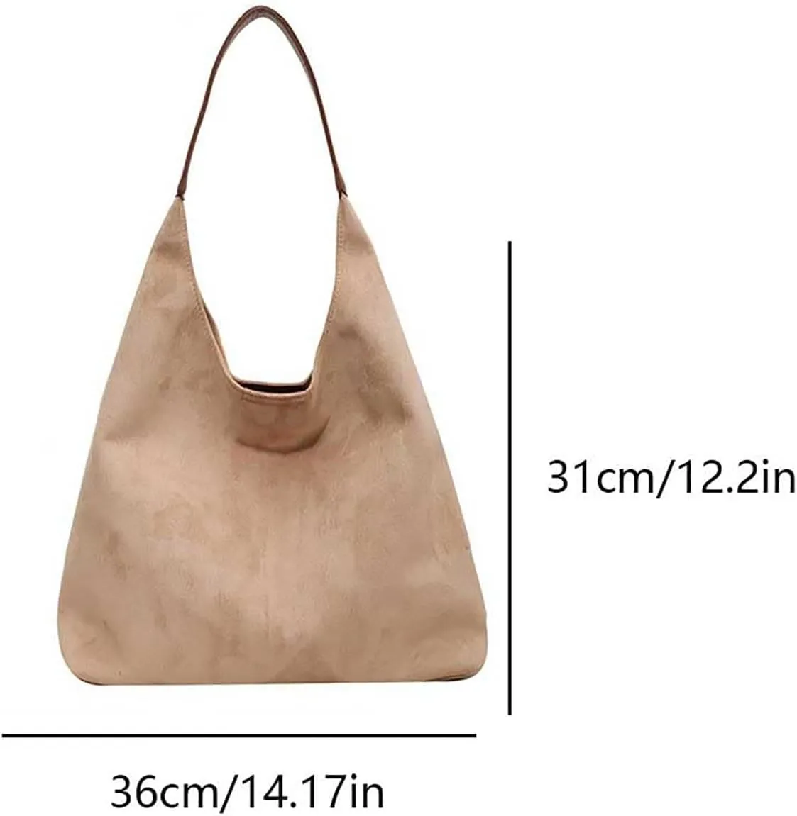 Large Messenger Bag Tote Bags For Women Work Bags Suede Slouchy Bag Handbag Tote Handbag