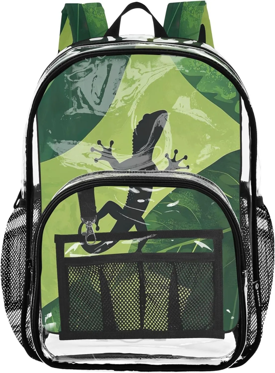 Leaf Green Backpack for School Kids, Clear Plastic Bags, Clear Bags, Girl Backpacks