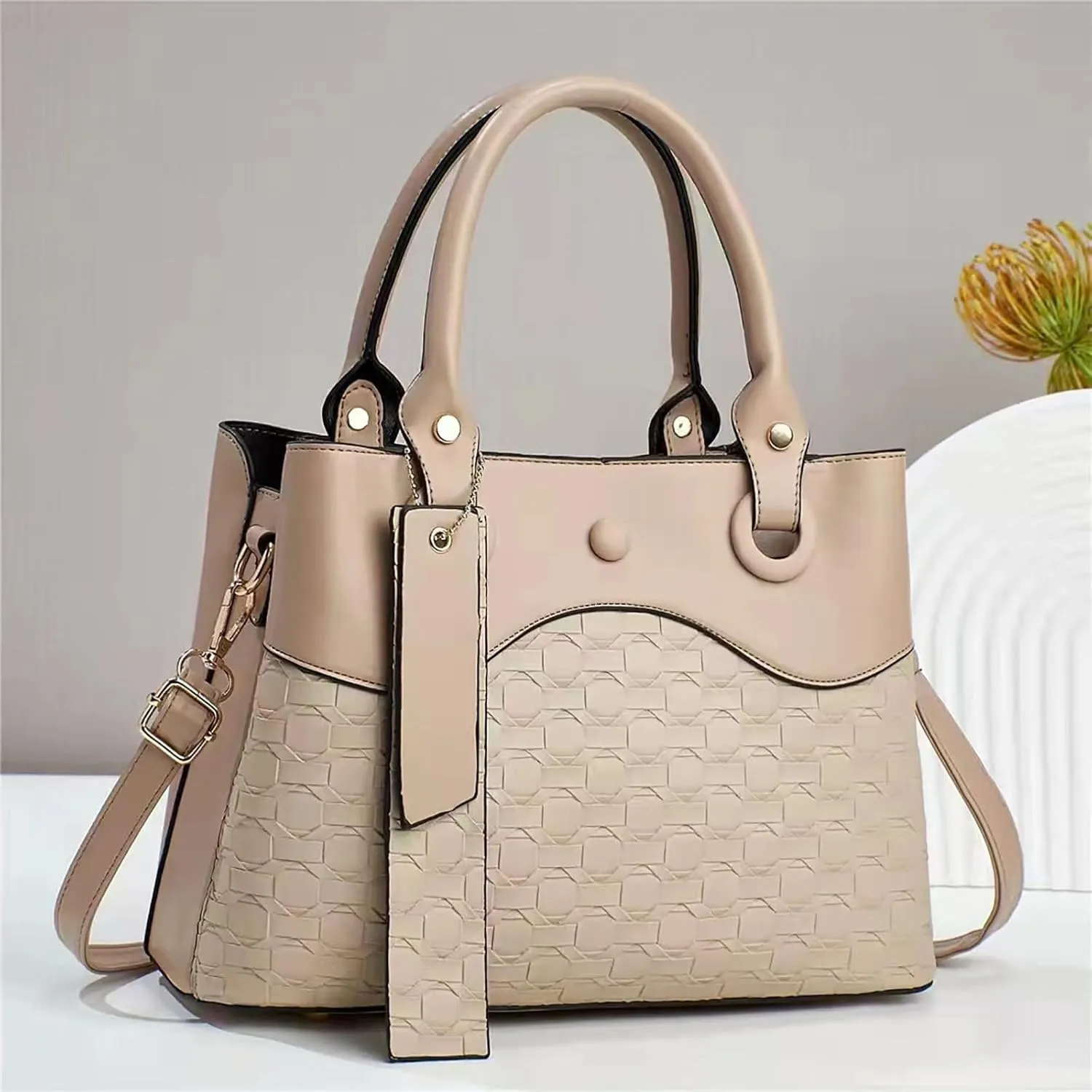 Leather Purses Shoulder Bag Retro Handbag Simple And Atmospheric Single Shoulder Bag Korean Version Of The Trend Of