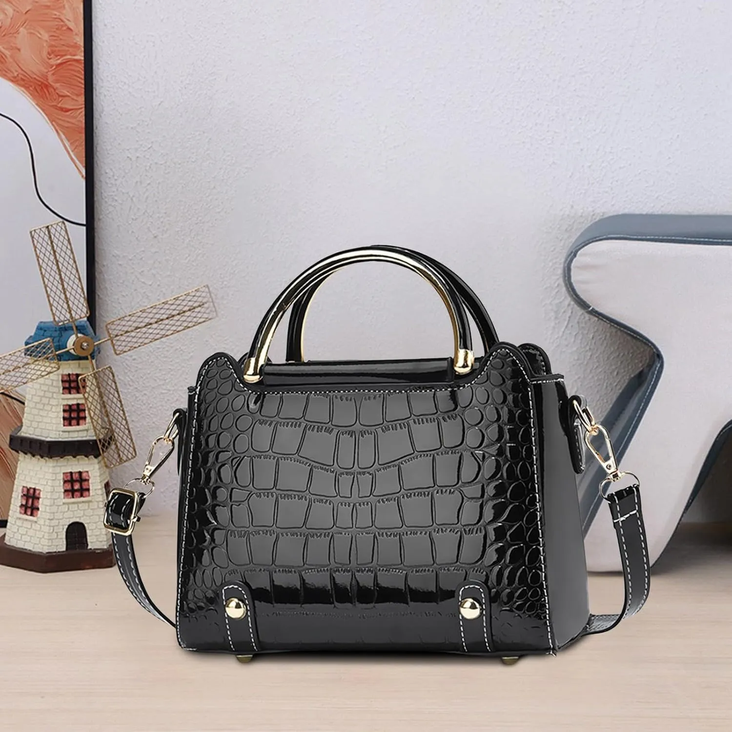Leather Purses Shoulder Bag Womens Tote Bag Fashion Handbags Purse Satchel Shoulder Bags Leather For Ladies