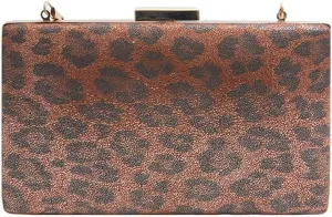 Leopard Clutch Purses for Women Cheetah Print Envelope Evening Handbag with Chain Wedding Party Evening Clutches