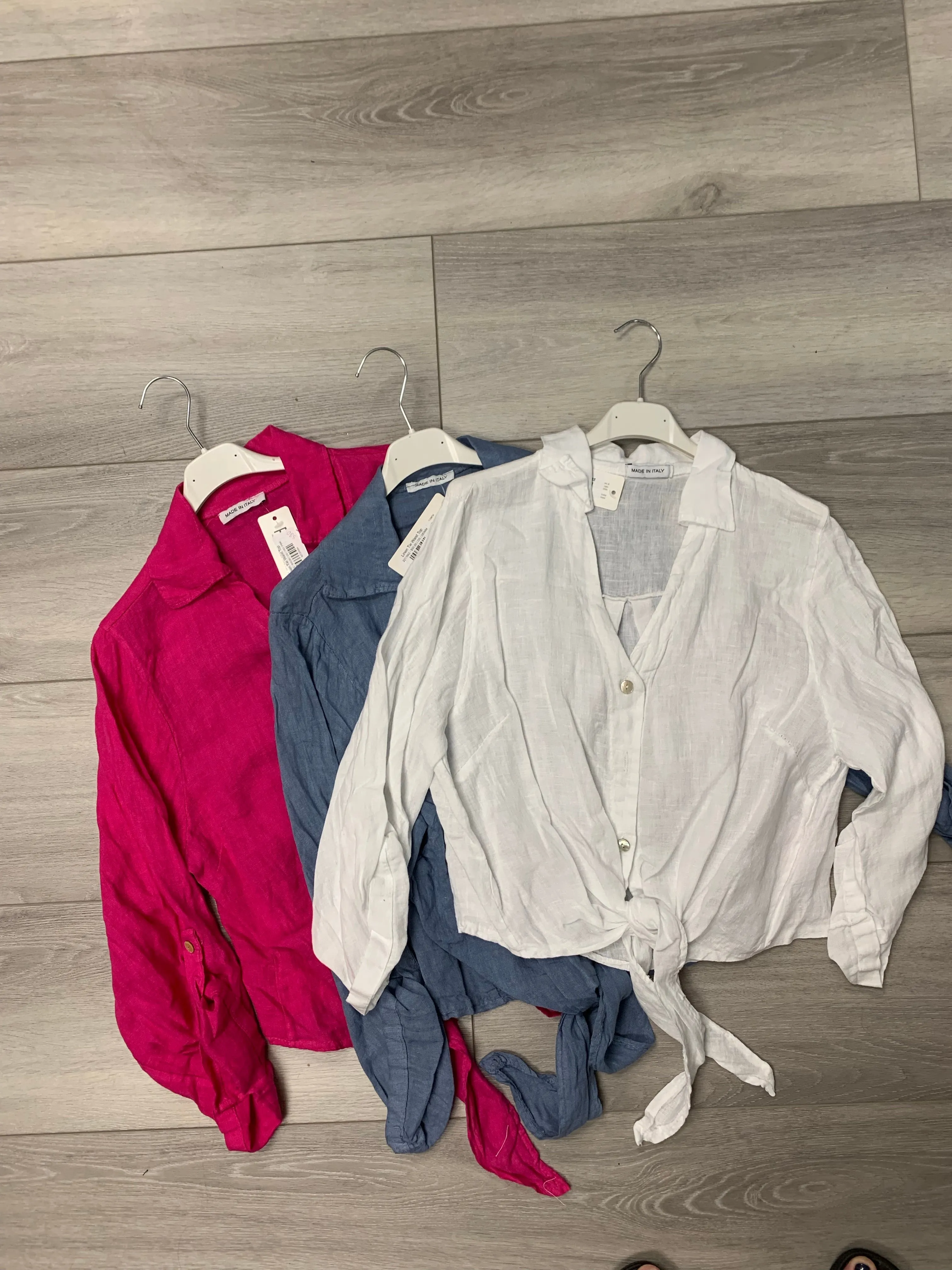 Linen Tie Waist Top