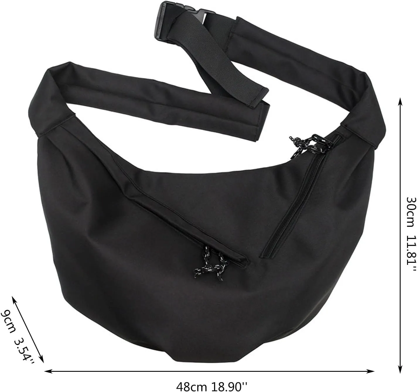Locomotive Cool Dumpling Shoulder Bag Casual Men And Women Single Shoulder Messenger over The Shoulder (White, One Size)