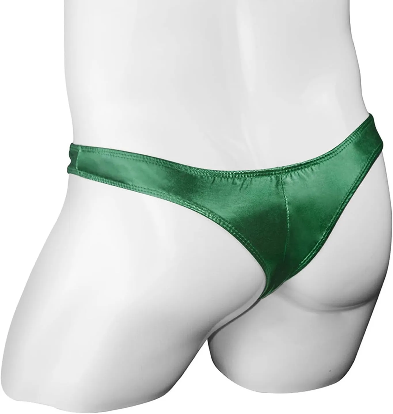 Men's Fashion Sretch G-string PU Lether T Back Micro Thong Sexy Elephant Trunk Buttock Lift Underwear Erotic Briefs
