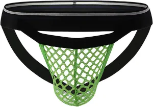 Men's Sexy Elephant Nose Hole In Front Underwear, Sexy Mesh G-String Thong Briefs Underwear Panties, X-Large, Black
