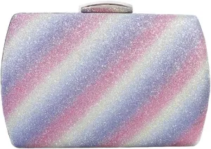 Metal Rainbow Clutch Women Crystal Evening Bags Clutches Party Cocktail Purses and Handbag