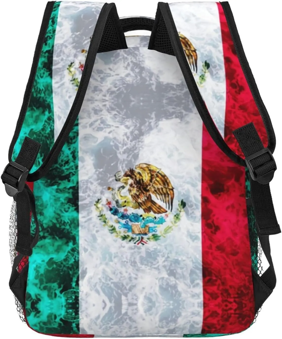 Mexico Mexican Flag Backpacks Cute Laptop Bookbag Computer Bag Hiking Travel Daypack for Women Men