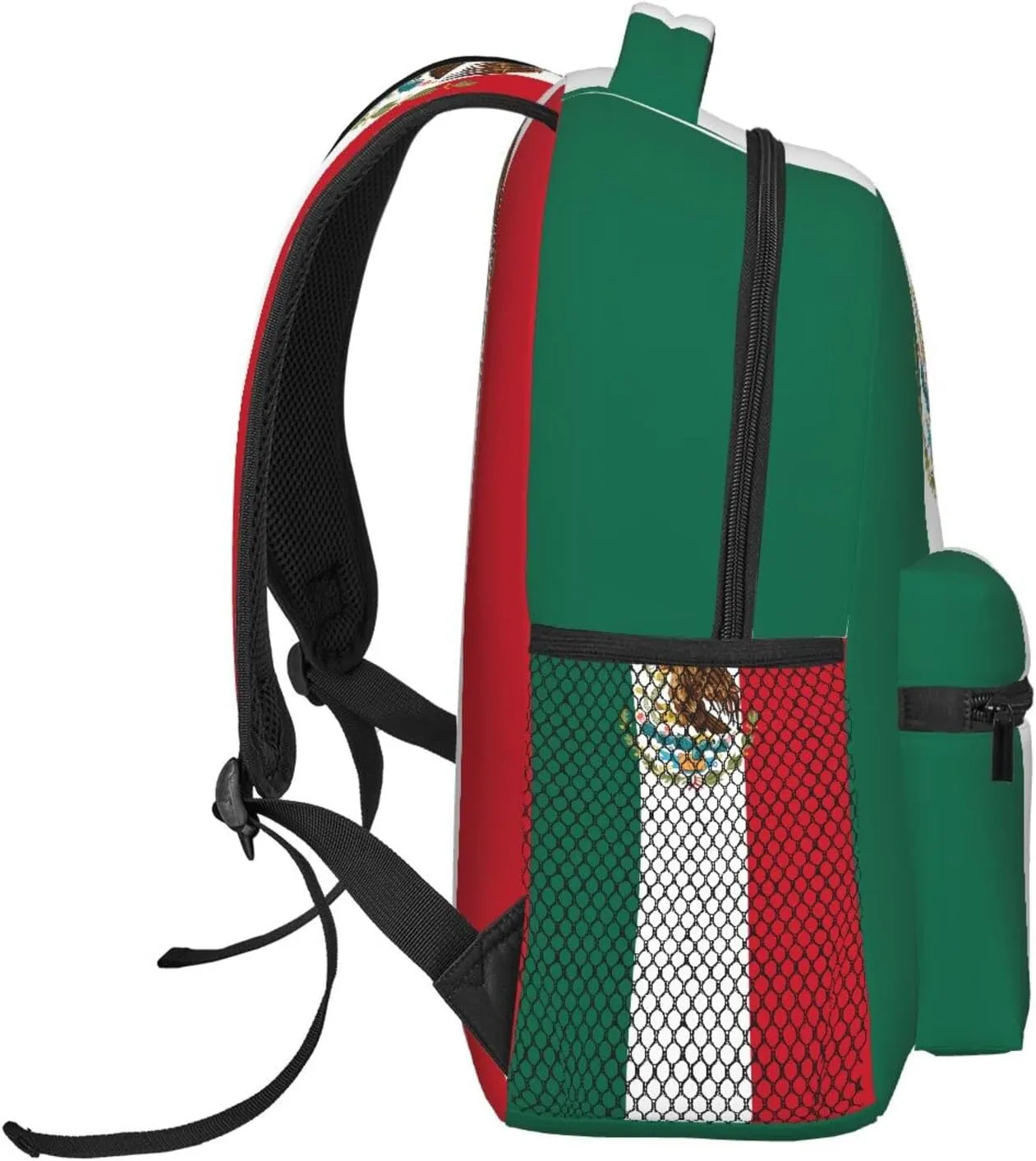 Mexico Mexican Flag Backpacks Cute Laptop Bookbag Computer Bag Hiking Travel Daypack for Women Men