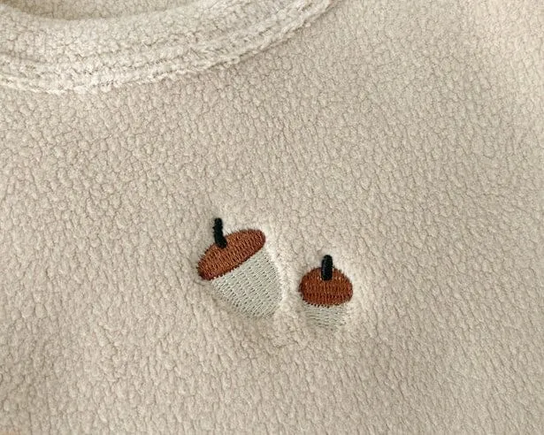 Mini Embroidery Pattern Plush Tank Top
