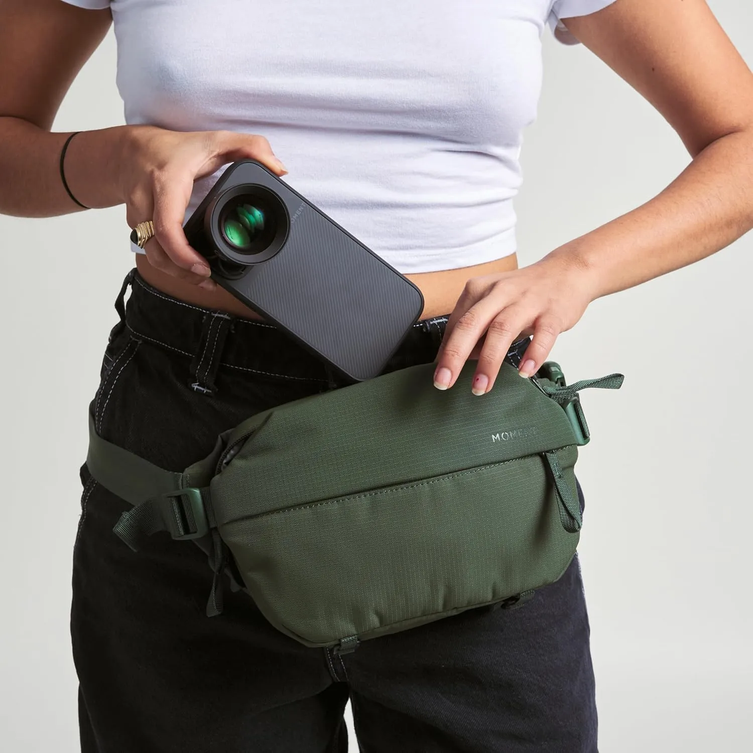 Moment Everything Sling  Water-Resistant Everyday Crossbody Bag | 2L & 4L Sizes (Gen 2, Navy, 2L)