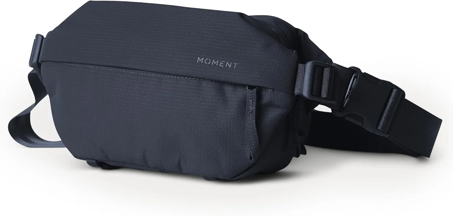 Moment Everything Sling  Water-Resistant Everyday Crossbody Bag | 2L & 4L Sizes (Gen 2, Navy, 2L)