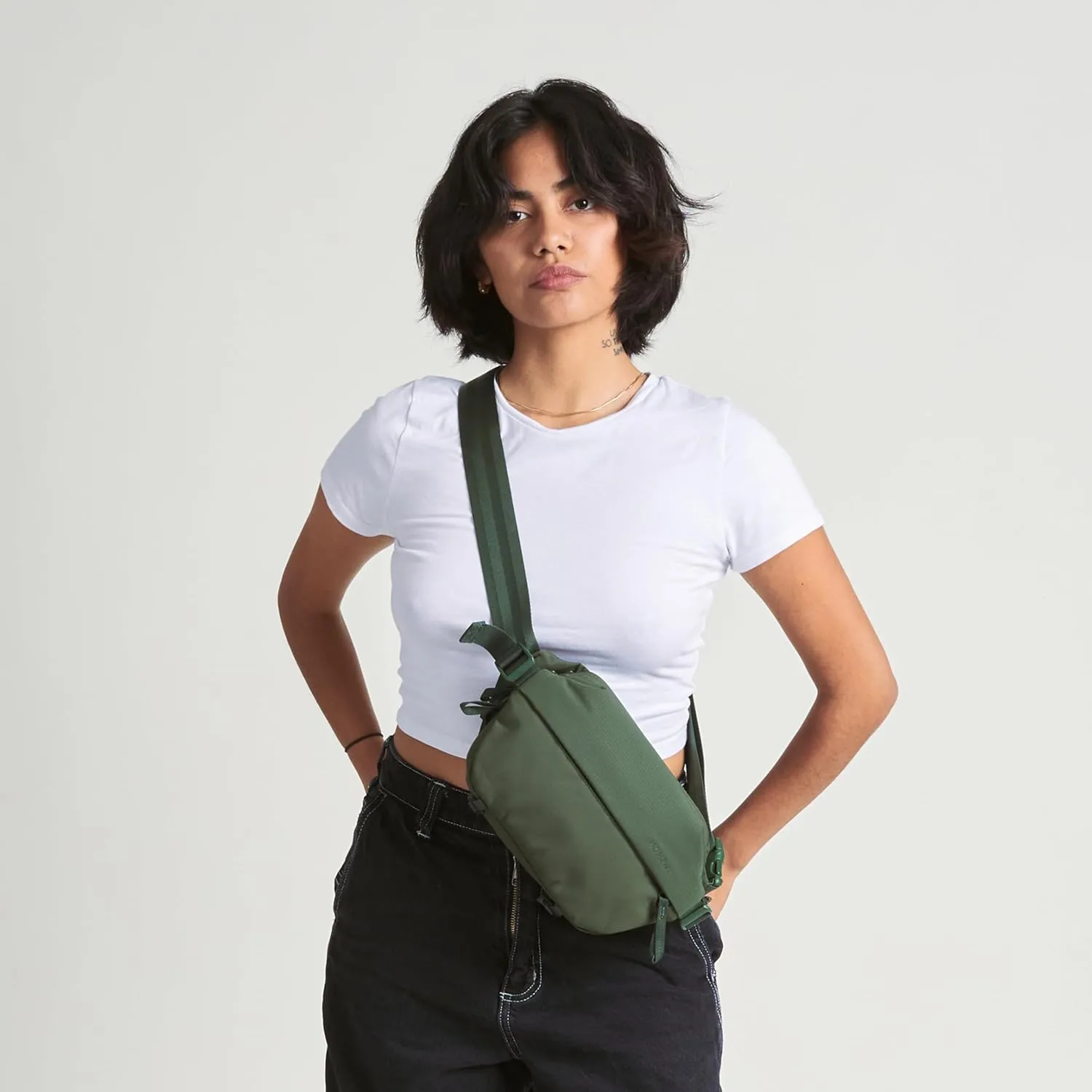 Moment Everything Sling  Water-Resistant Everyday Crossbody Bag | 2L & 4L Sizes (Gen 2, Olive, 2L)