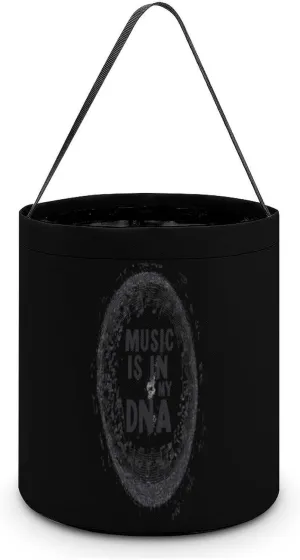 Music Is My Dna Halloween Candy Bag Candy Tote Bucket Gift Bags Party Supplies for Women Men
