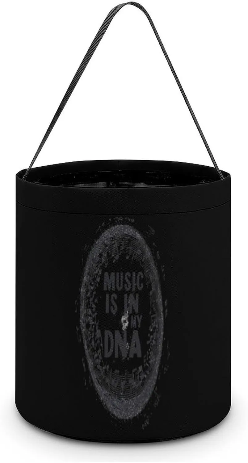 Music Is My Dna Halloween Candy Bag Candy Tote Bucket Gift Bags Party Supplies for Women Men