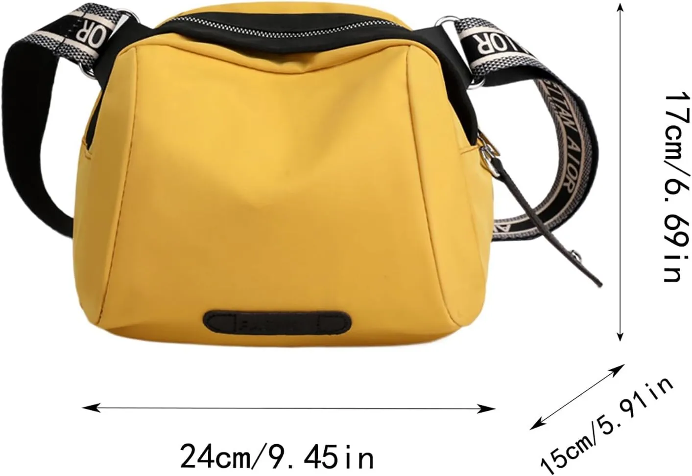 New Fashionable Casual Shoulder Bag Lightweight Nylon Fabric Women Crossbody Bag Mens Messenger Tote (Blue, One Size)