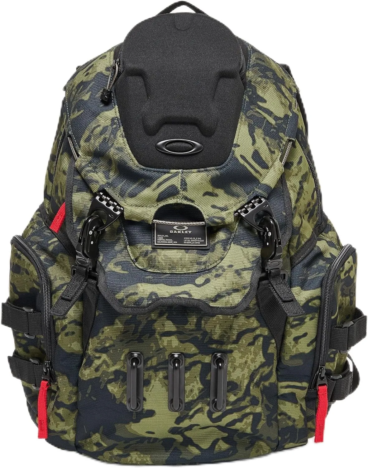 Oakley Backpacks Bathroom Sink Recycled Backpack, Tiger Camo Green, One Size