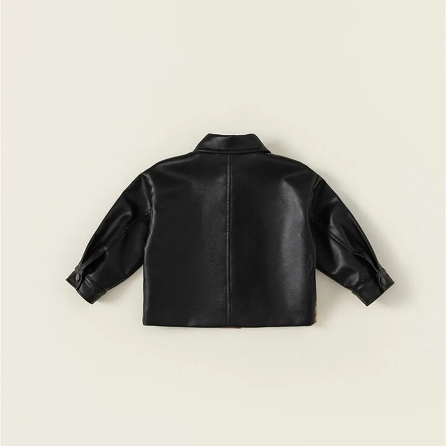 Patchwork Winter Plush Leather Jacket