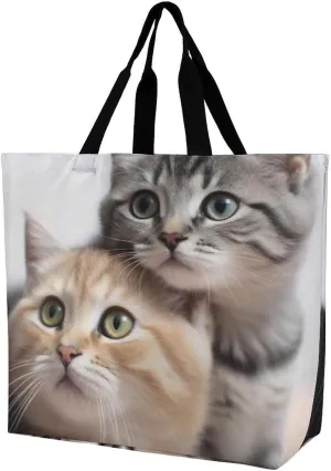 Pelican Bird Blue Sea Sky Beach Bag Reusable Tote Bag Foldable Grocery Bags Women Shopping Bags for Daily Essentials