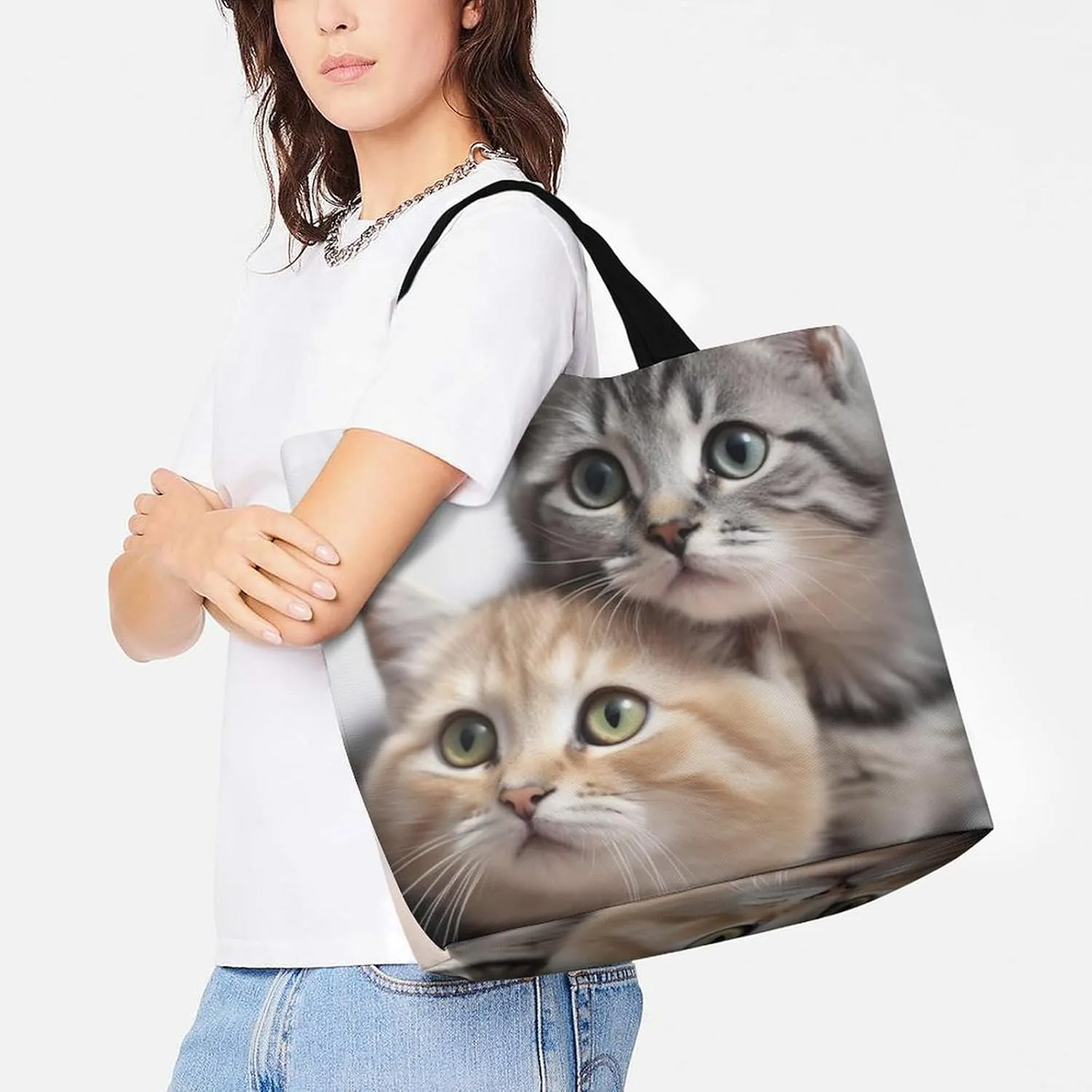 Pelican Bird Blue Sea Sky Beach Bag Reusable Tote Bag Foldable Grocery Bags Women Shopping Bags for Daily Essentials