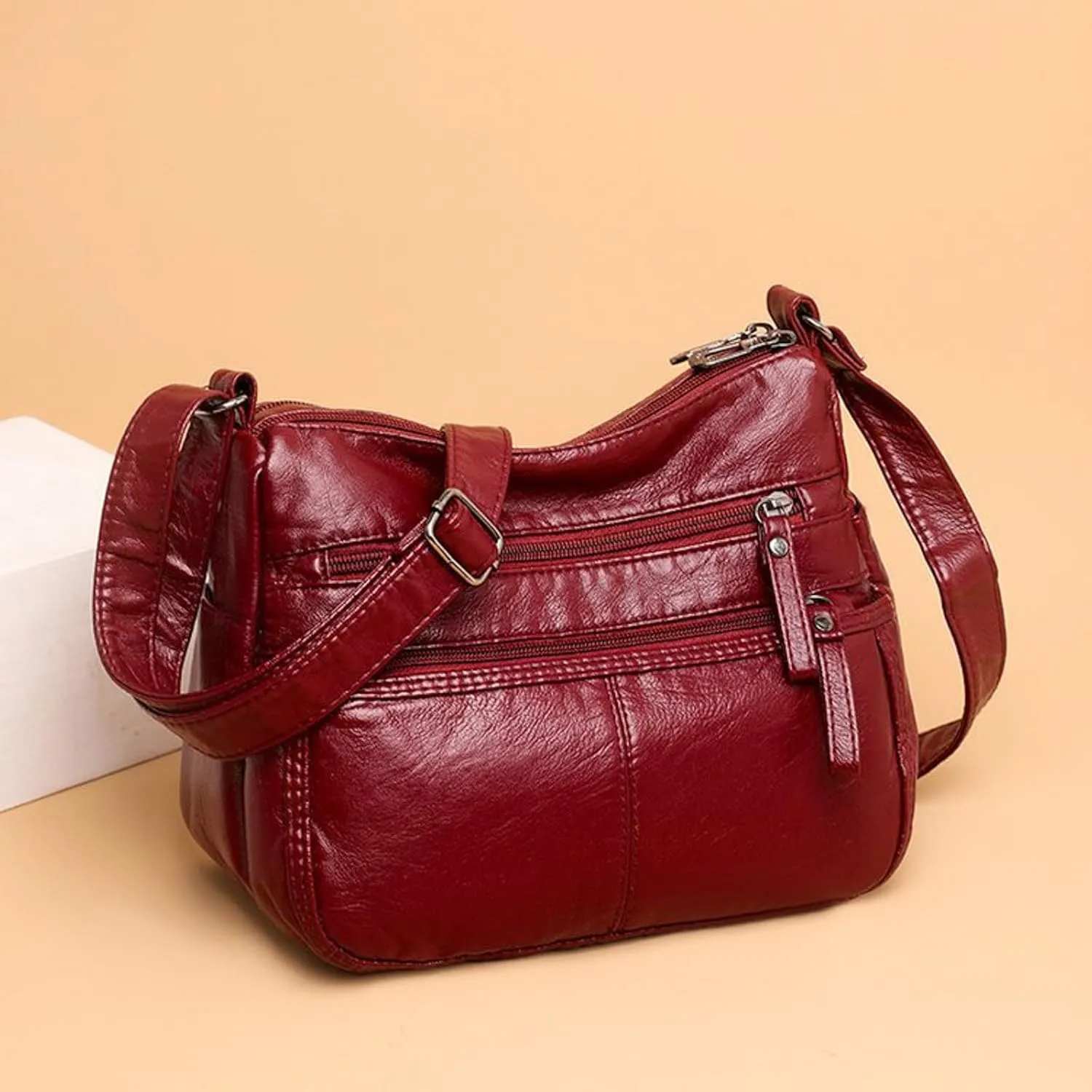 Premium Cotton Medium Cosmetic, Meadow Bouquet 50th Anniversary Clear and Cute Womens Double Strap Shoulder Bag Purse Hobo