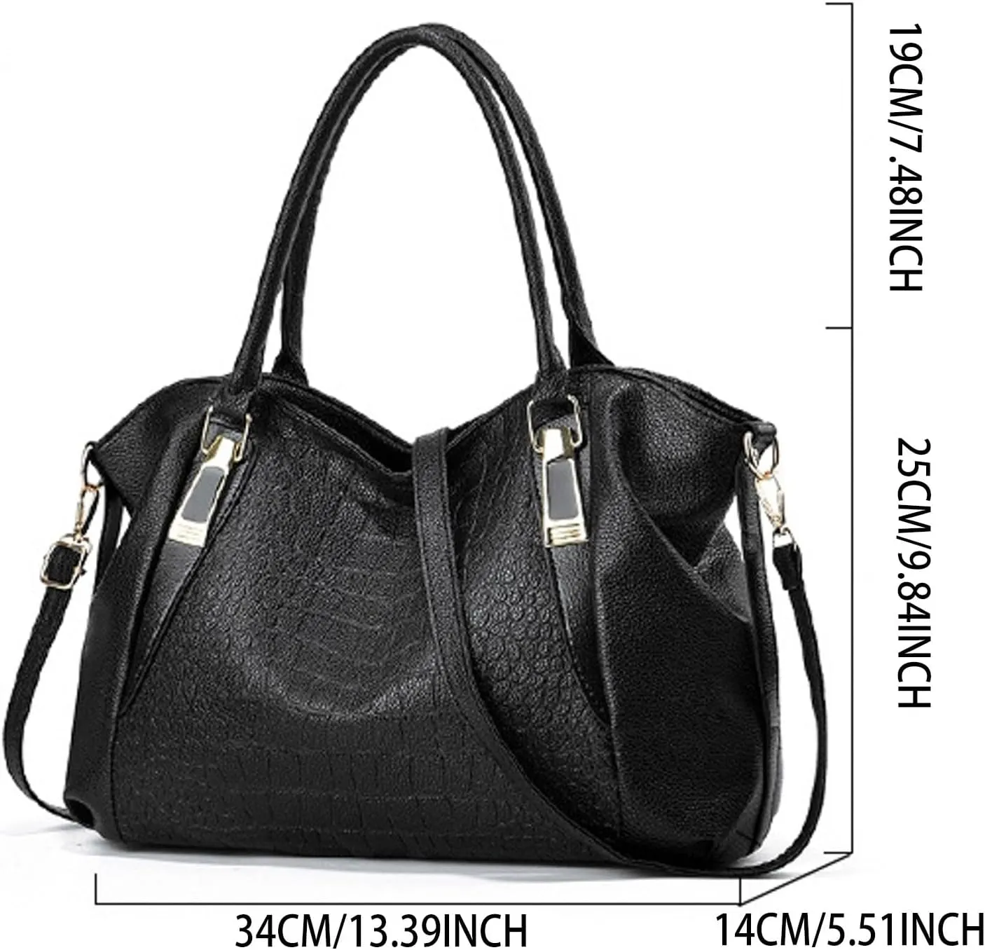Purses for Women Fashionable And Simple Women's Large Capacity Soft Leather Texture Casual Crossbody Bag