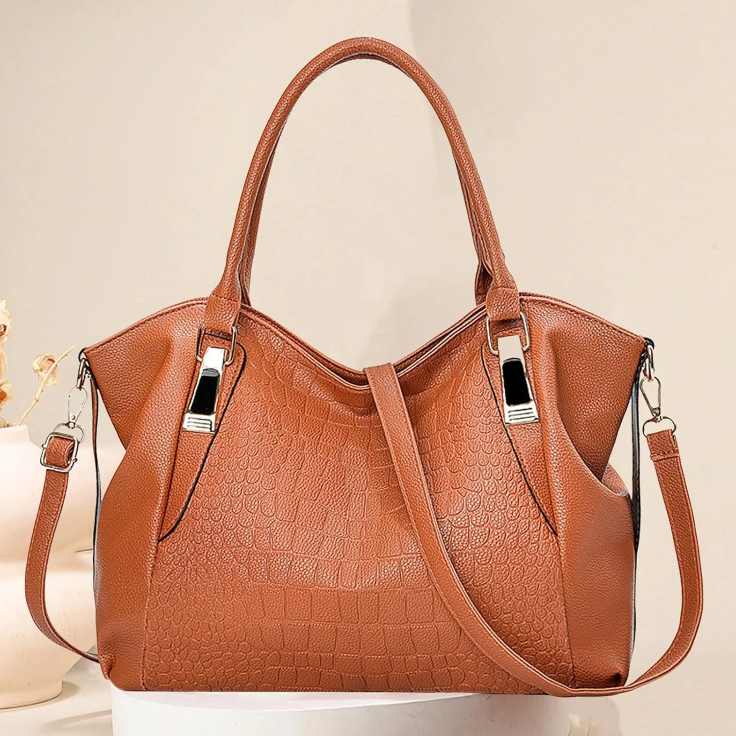 Purses for Women Fashionable And Simple Women's Large Capacity Soft Leather Texture Casual Crossbody Bag