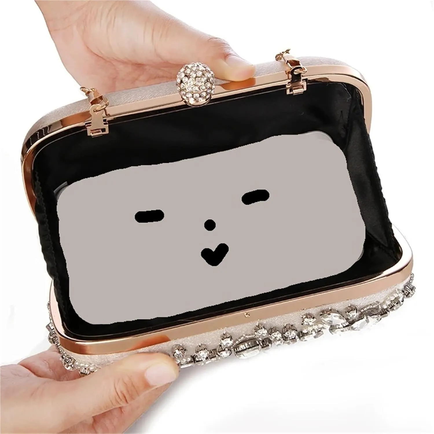 Rhinestone Purse Women's Evening Clutch Bag Party Purse Wedding Clutches For Bridal