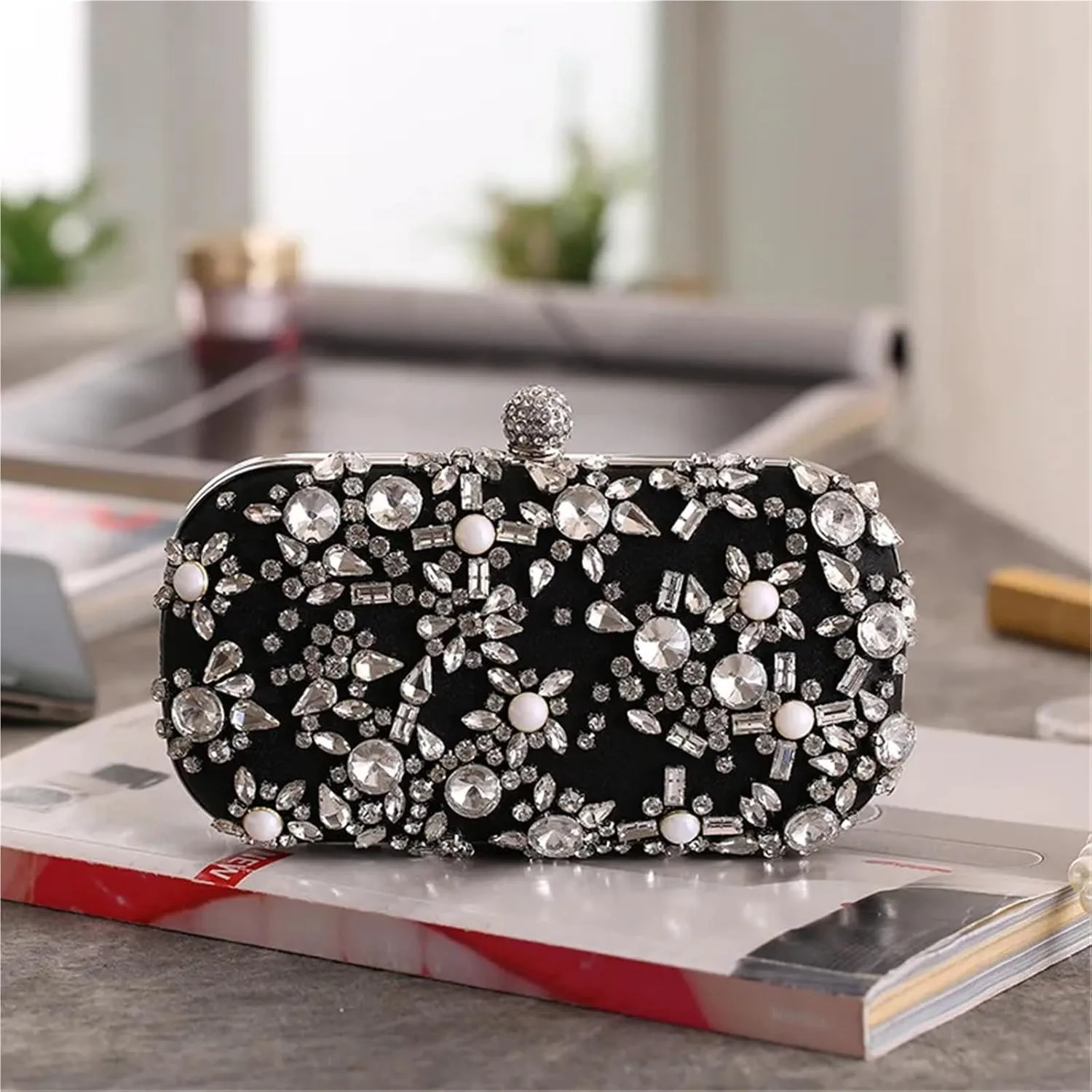 Rhinestone Purse Women's Evening Clutch Bag Party Purse Wedding Clutches For Bridal