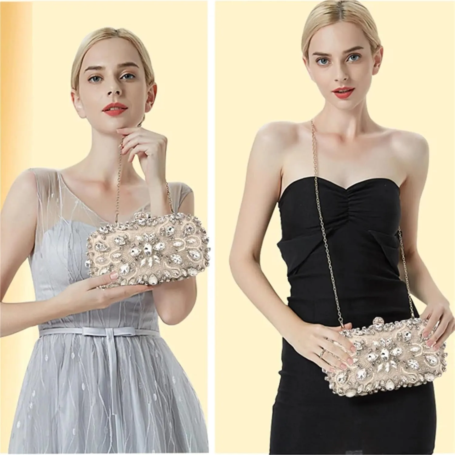 Rhinestone Purse Women's Evening Clutch Bag Party Purse Wedding Clutches For Bridal