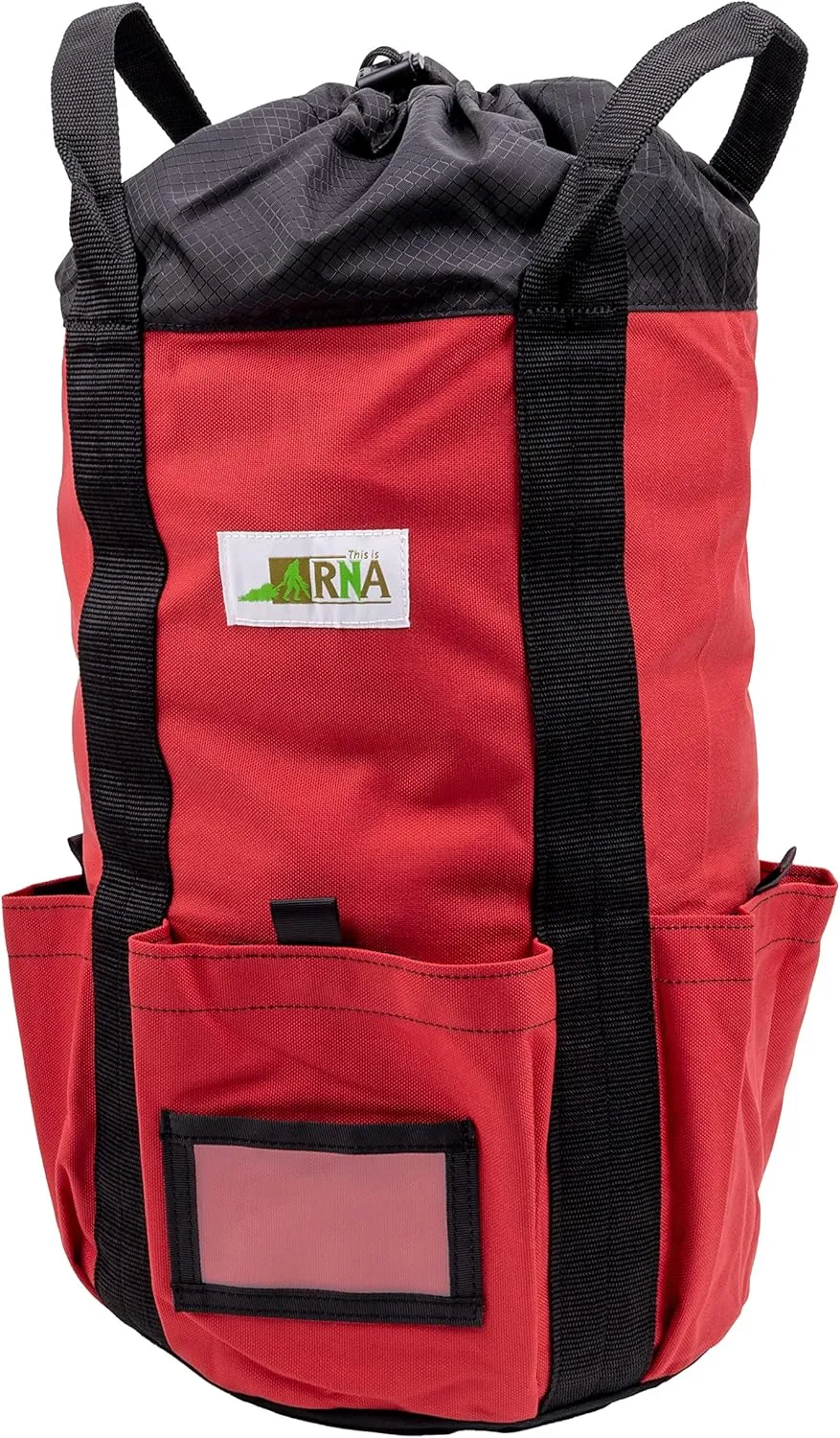 Rock N Rescue Arbor Rope Storage Bag - Rock and Tree Climbing Equipment, Arborist Gear, Bucket Style Backpack, Waterproof Nylon Material, Red, 200'