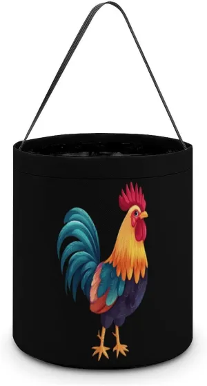 Rooster Kitchen Halloween Candy Bag Candy Tote Bucket Gift Bags Party Supplies for Women Men