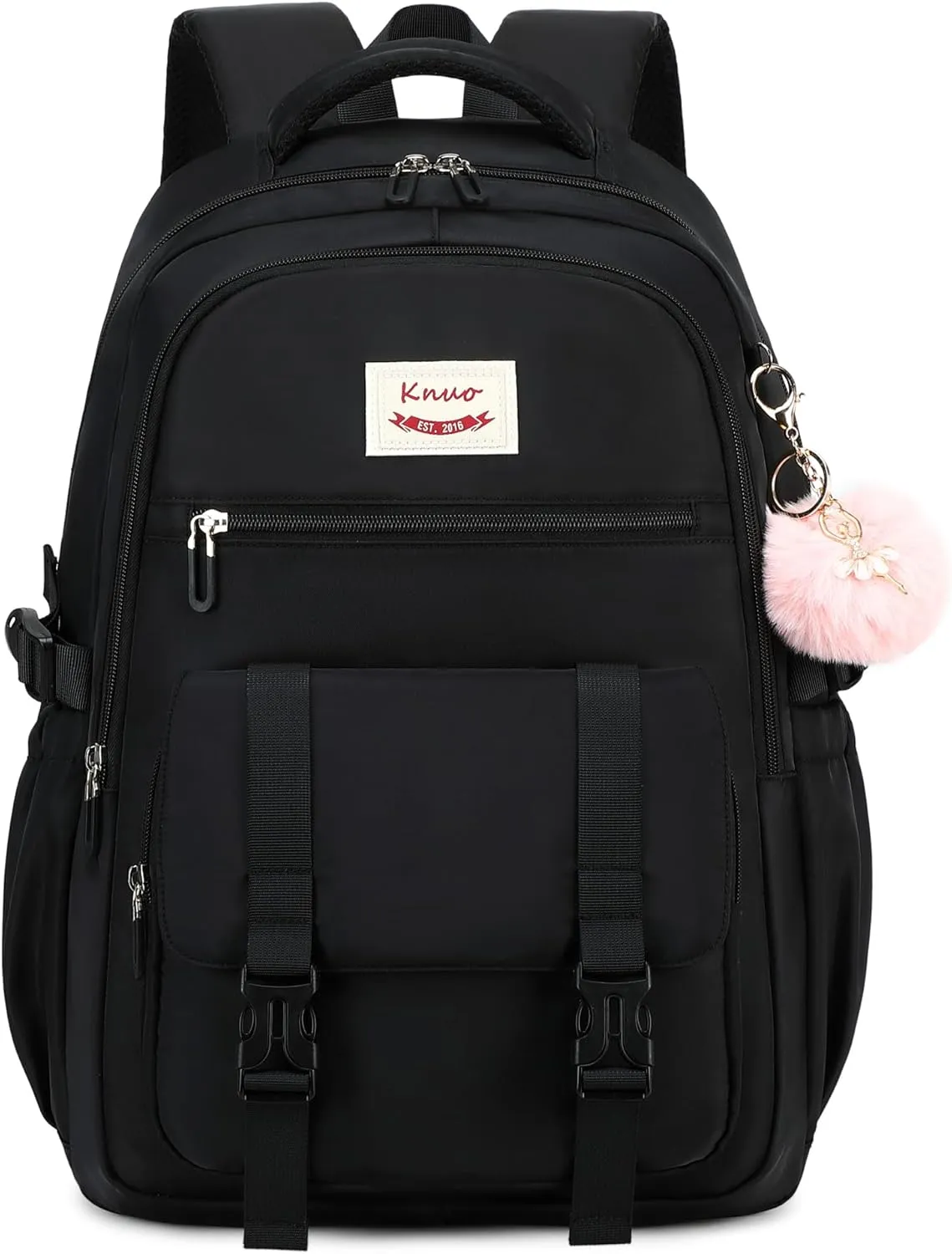 School Backpack for Teen Girls College Backpacks for Women Students Bookbag Large 15.6 Inch Laptop Bags Kids Kindergarten Elementary Middle School Bag Anti Theft Daypack Sport Travel Back Pack Black