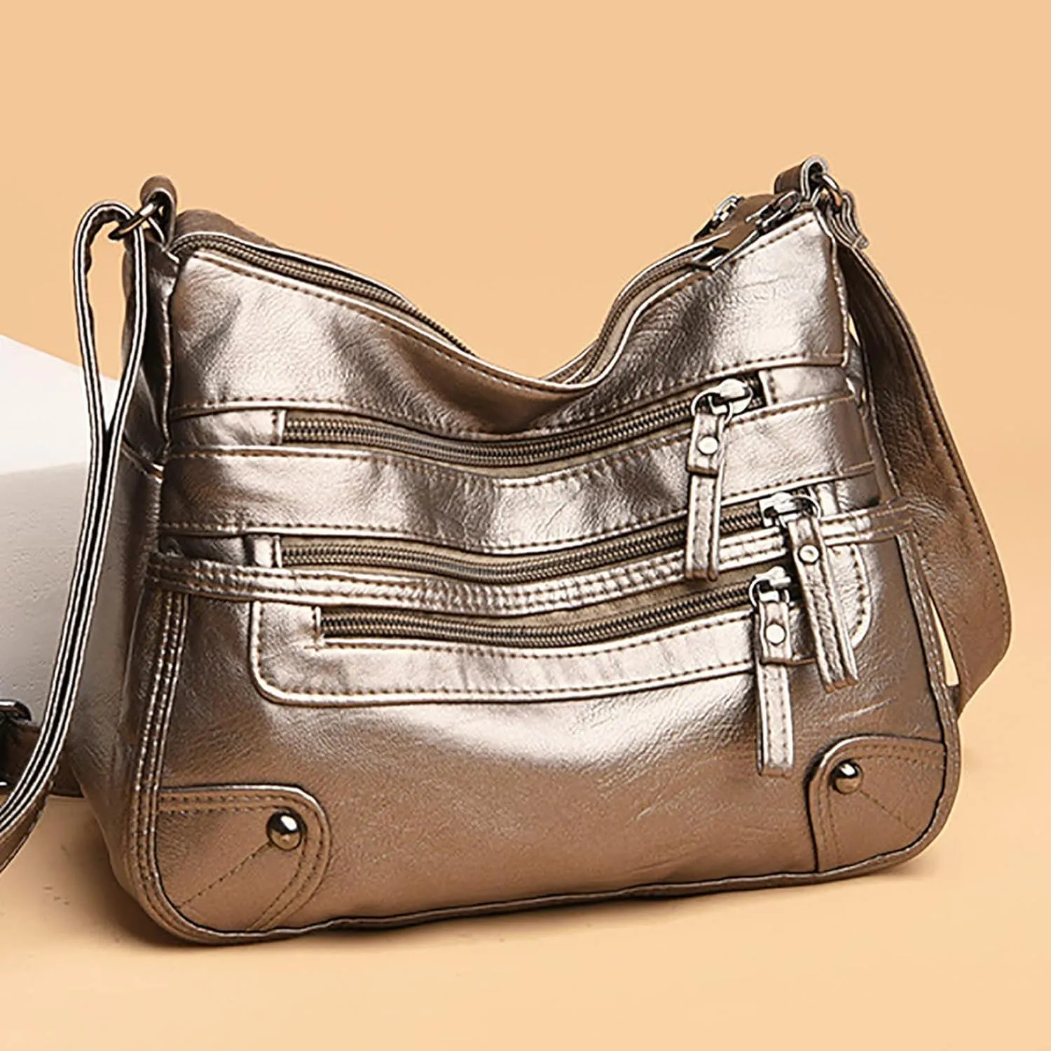 Shopper Handbag Travel Purse Women Soft Leather Shoulder Bags Layer Classic Crossbody Bag Luxury Designer Handbag