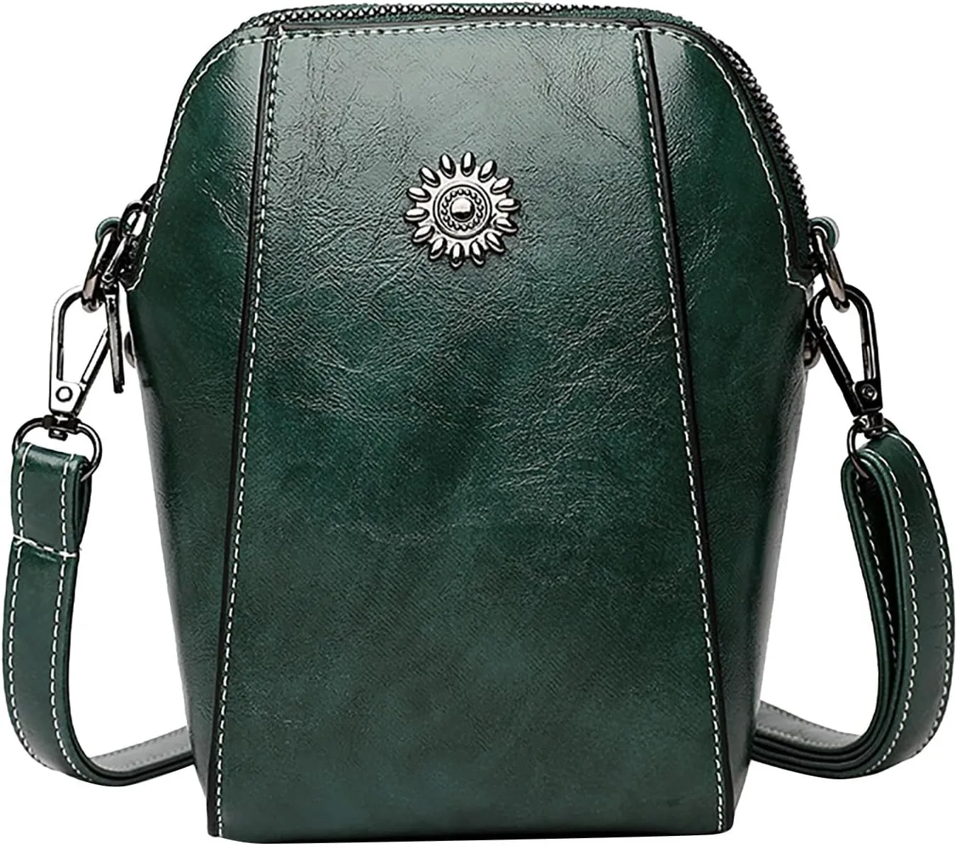 Shopper Shoulder Bag Large Purse & Tote Bag with Double Straps & Zipper Pockets for Everyday Travel Women's Saddle