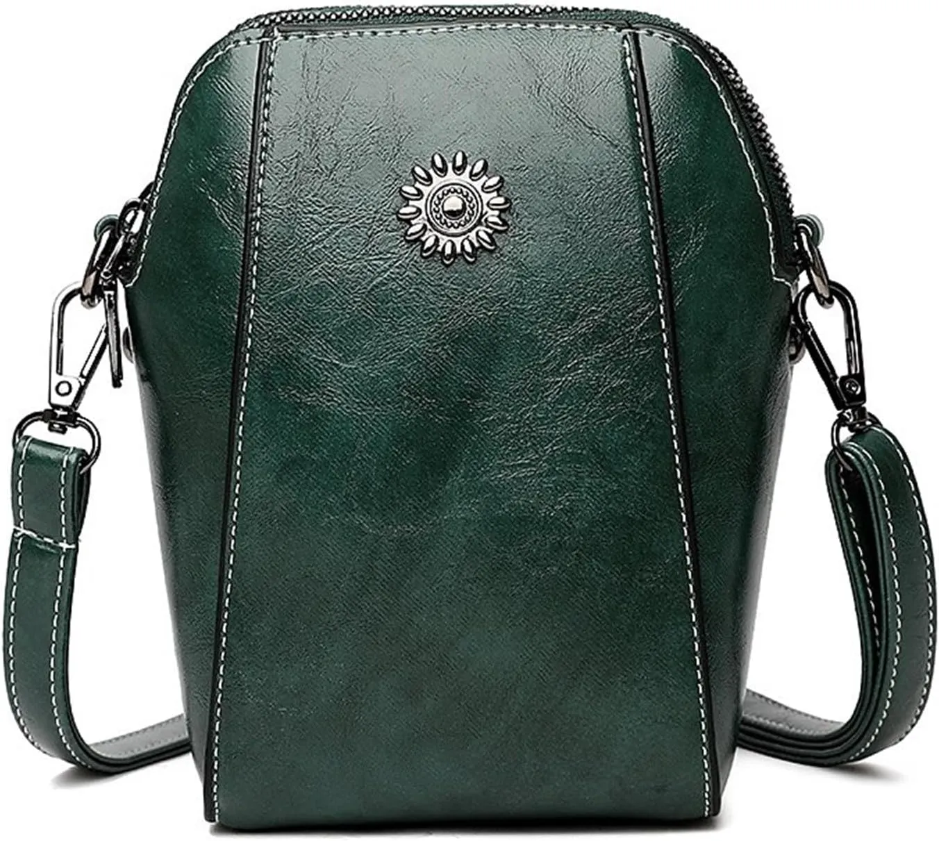 Shopper Shoulder Bag Large Purse & Tote Bag with Double Straps & Zipper Pockets for Everyday Travel Women's Saddle