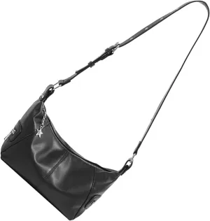 Shoulder Bag for Women Trendy Slings Bag Handbag Pu Underarm Purse Clutches Purse with Zipper Closure Saddles Bag, As the Pic Show, as the pic show