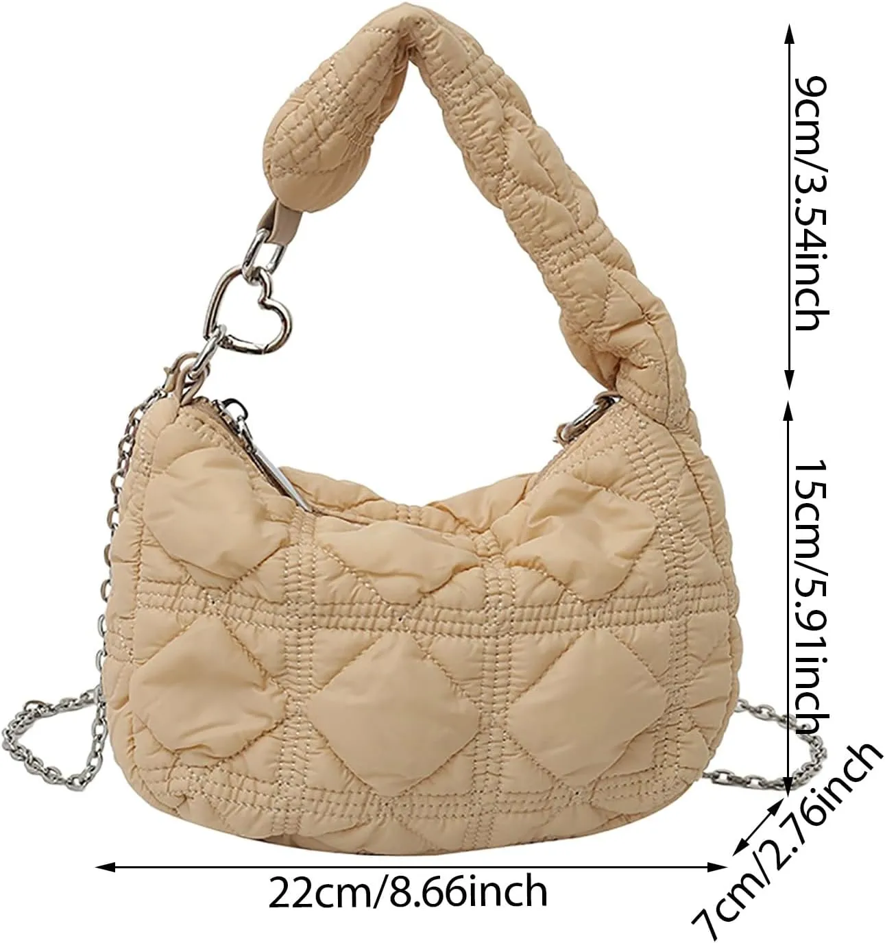 Shoulder Bag Handbag for Travel Work Cloud Handbag Summer Chain Versatile Shoulder Bag Crossbody Female