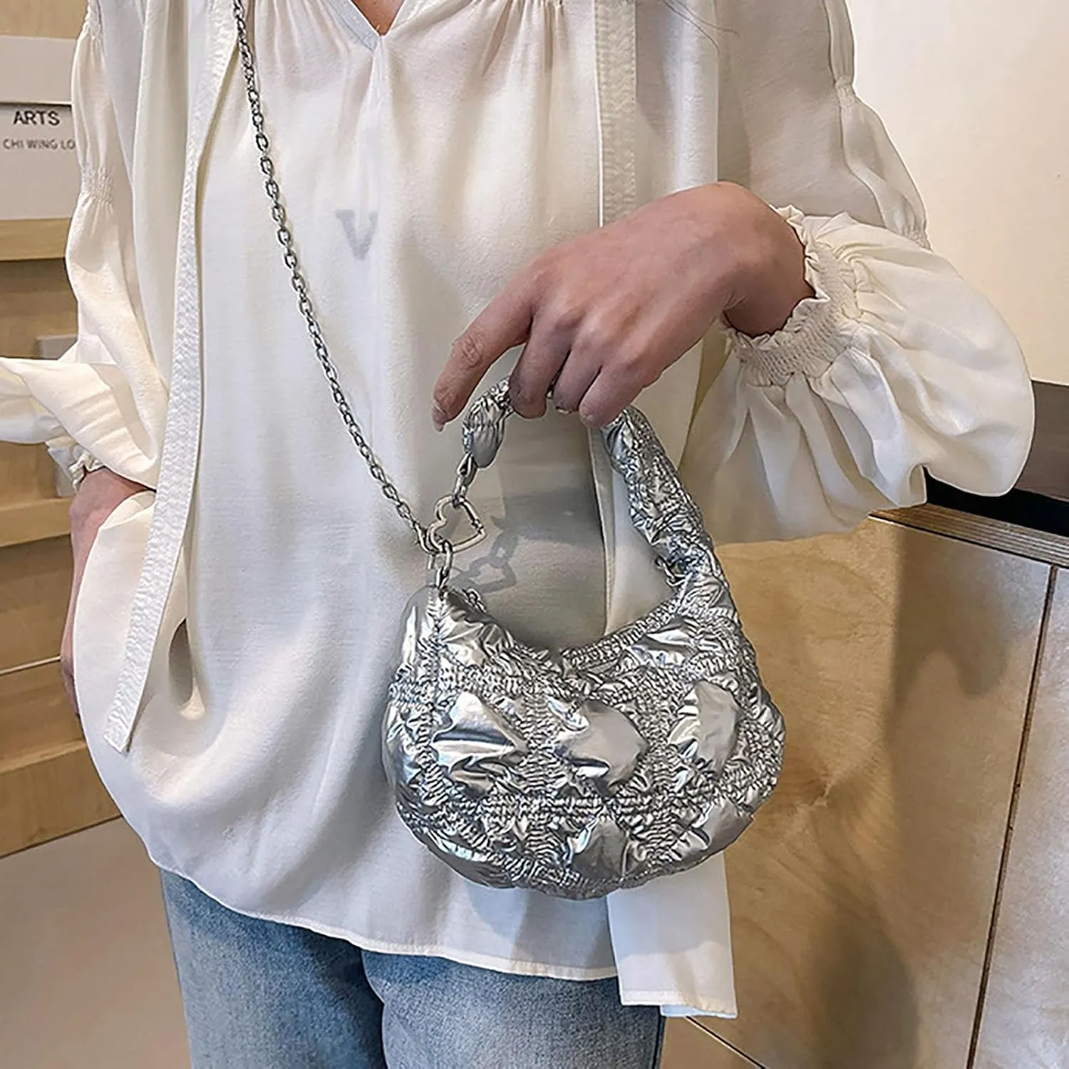 Shoulder Bag Handbag for Travel Work Cloud Handbag Summer Chain Versatile Shoulder Bag Crossbody Female