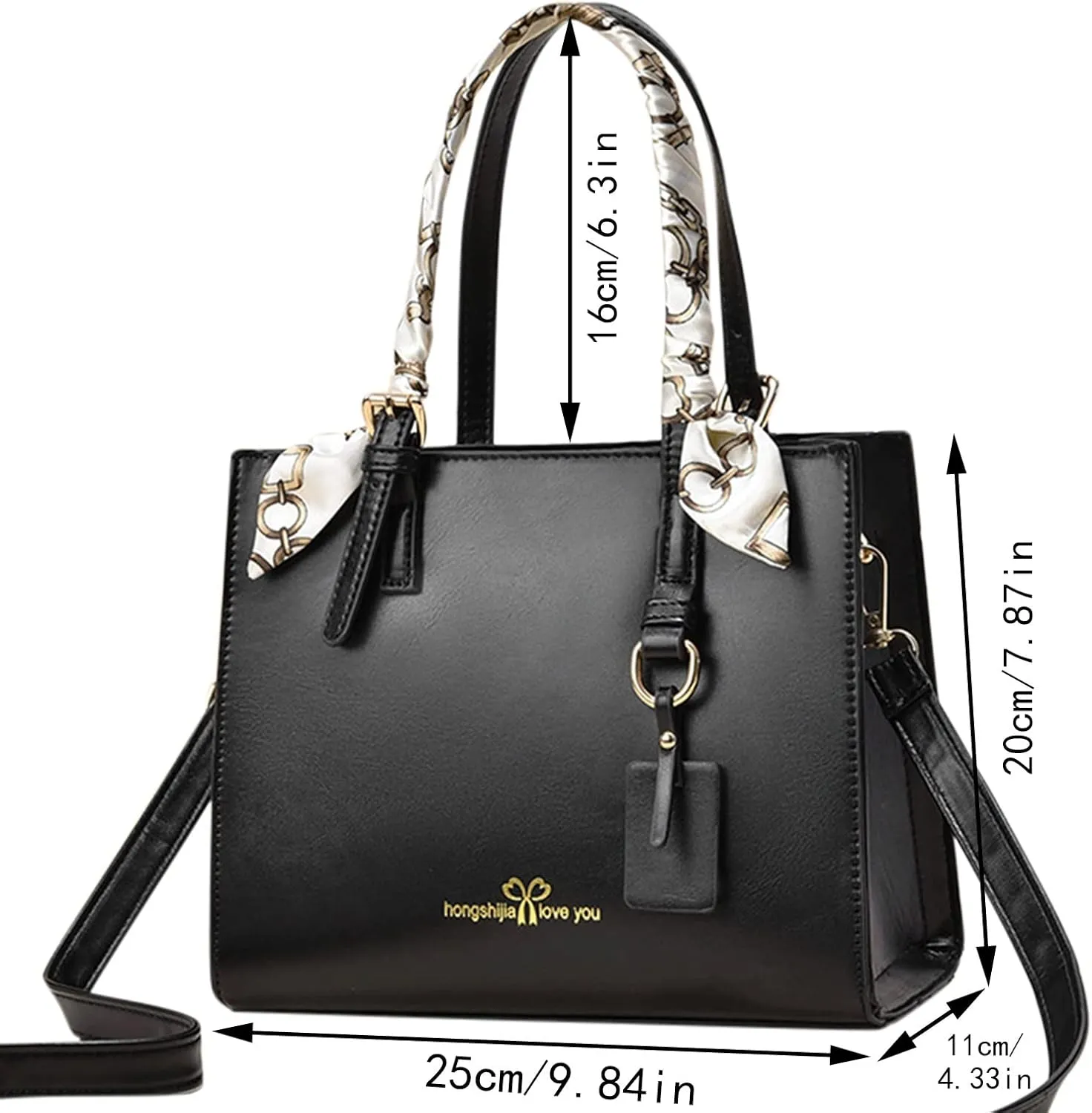 Shoulder Bag with Pockets Womens Tote Bag Fashion Handbags Ladies Purse Satchel Shoulder Bags Leather