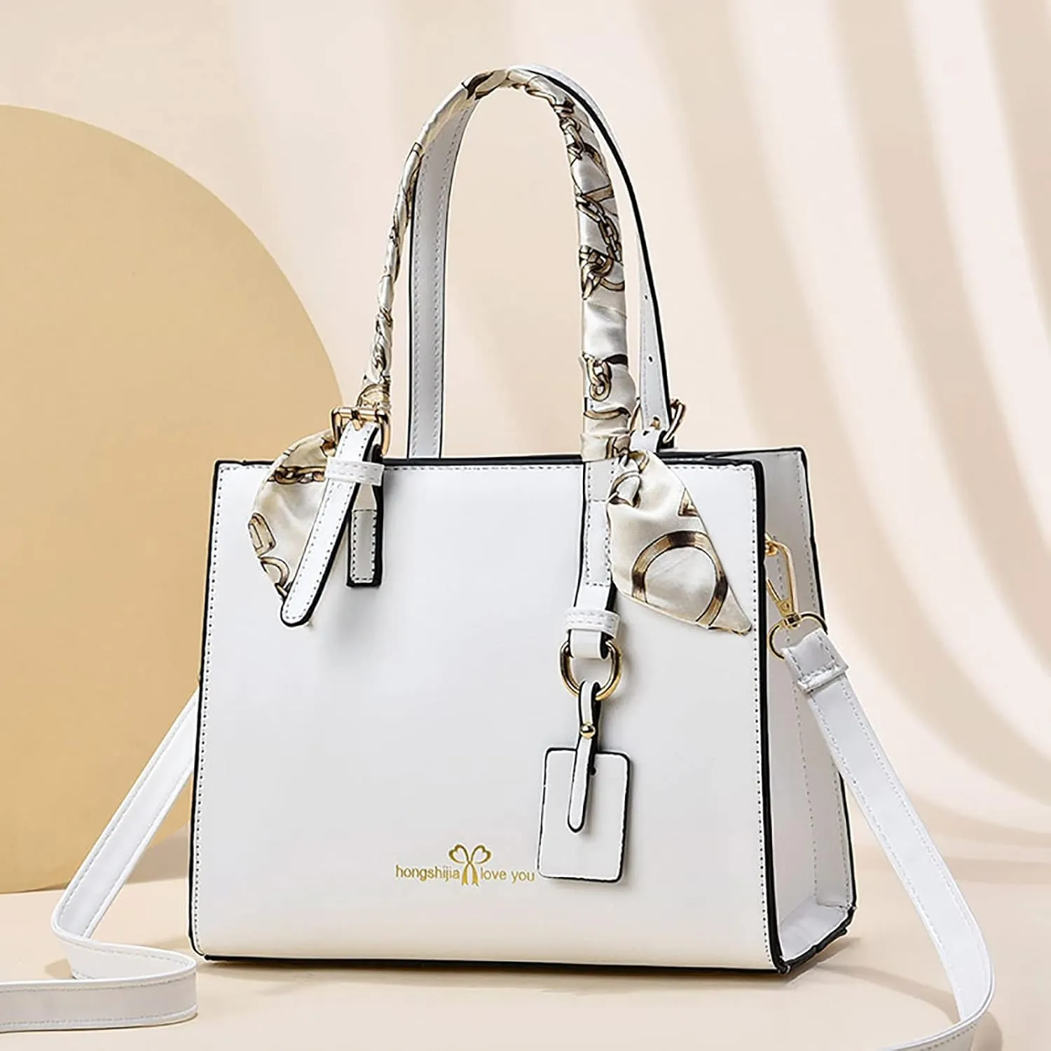 Shoulder Bag with Pockets Womens Tote Bag Fashion Handbags Ladies Purse Satchel Shoulder Bags Leather