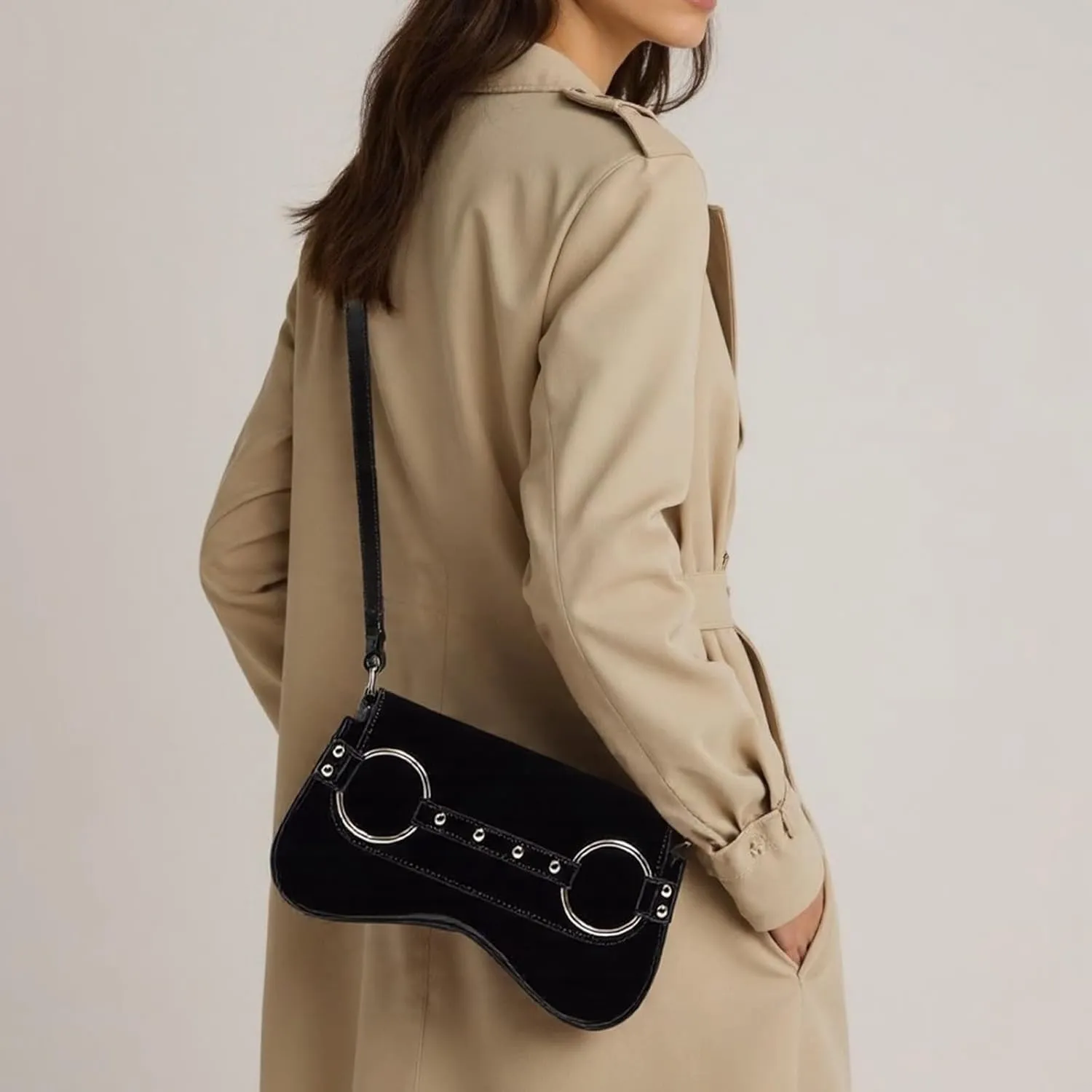 Shoulder Bags for Women Purse Shoulder Crossbody Bag Trendy Leather Handbag Elegant Slings Bag Handbag Saddles Bag