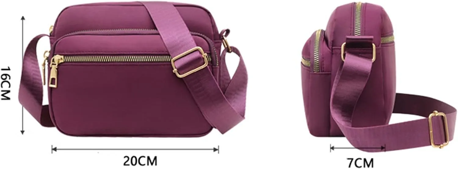Shoulder Bags for Women Women Classic Small Nylon Crossbody Bag Phone Purse Ladies Lightweight Messenger Sling