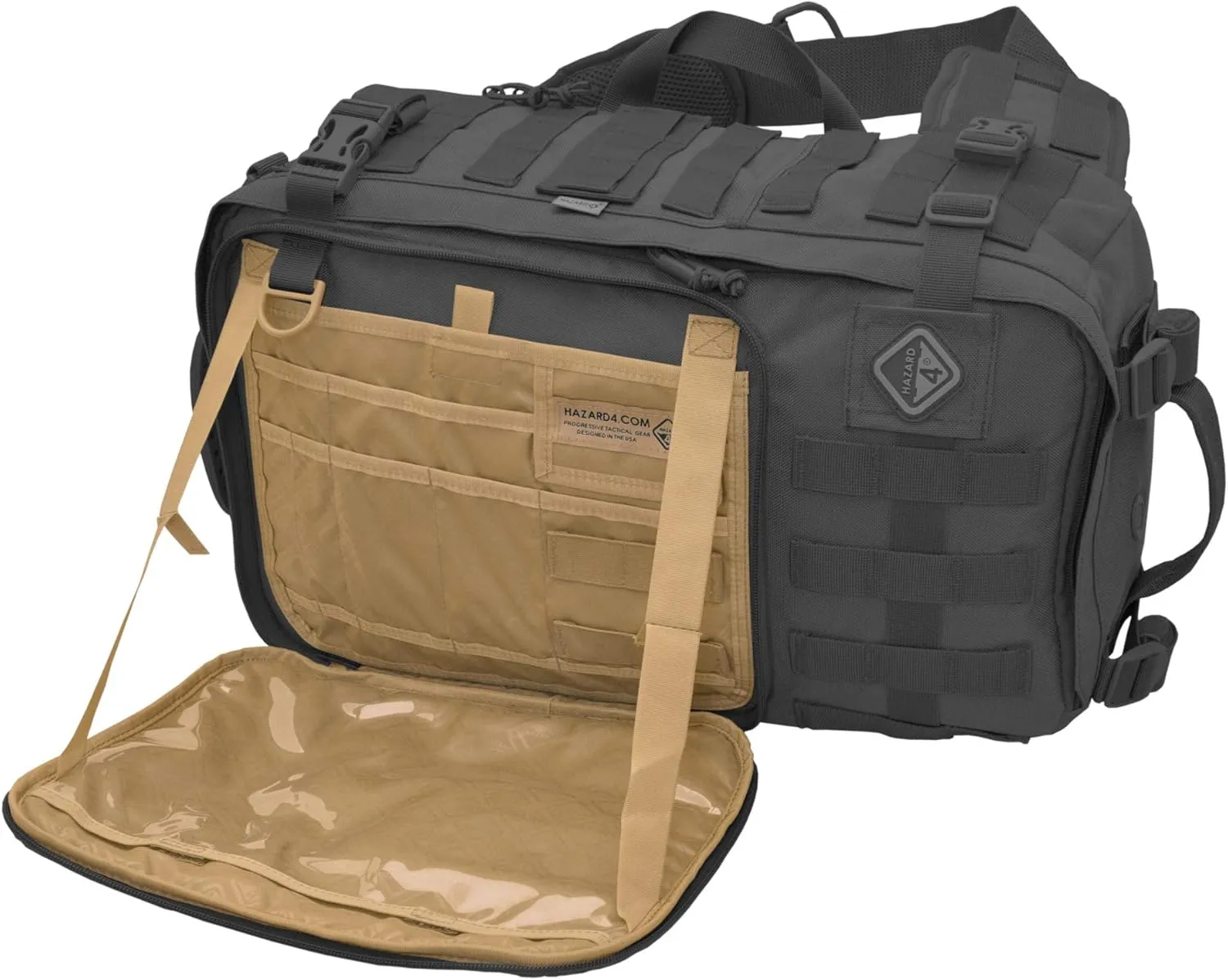 Sidewinder(TM) Full-Sized Laptop Sling Pack by Hazard 4(R) - Black