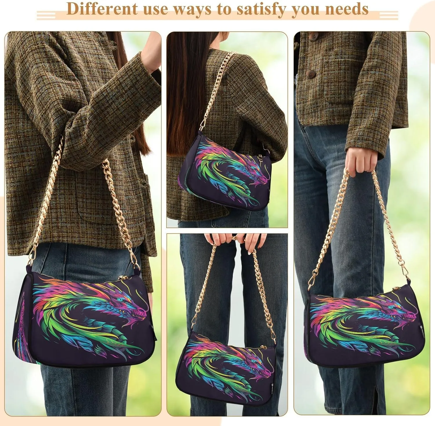 Simple Pink White Striped Women Hand Bag, Womens Shoulder Bags Crossbody