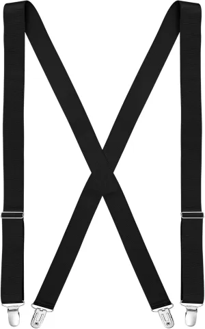 Sintege Hidden Suspenders for Women Pants Under Clothes 1" Width Thin X Back Ladies Suspenders for Jeans Undergarment